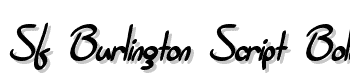 Sf-Burlington-Script-Bold font